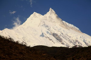 サマ村からのマナスル峰